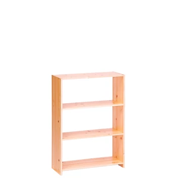 292 termék, natúr borovi fenyő polcos elem 4 polccal, 80 cm széles és 110 cm magas