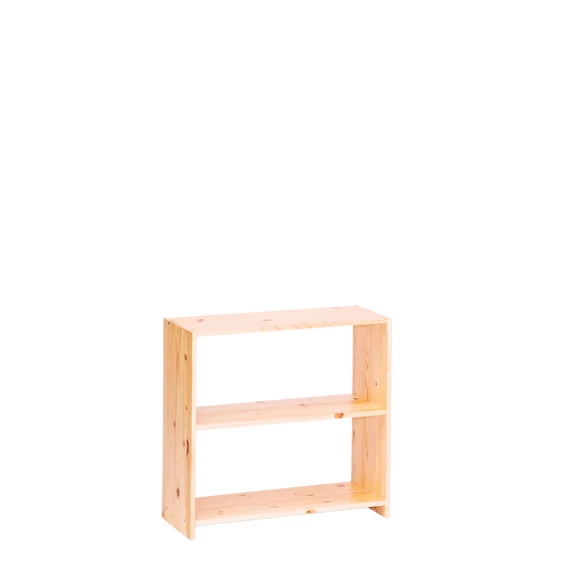 291 termék, natúr borovi fenyő polcos elem 3 polccal, 80 cm széles és 76 cm magas